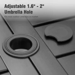 Captiva Designs 7pc Patio Dining Set With Rectangle Steel Table & Stylish Arm Chairs With Cushions -Furniture GUEST ece85d8b 7fd1 47ed 8014 894951d5ece3 2