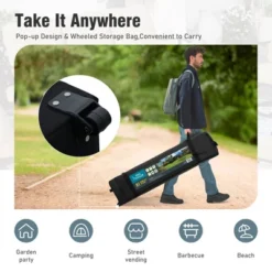 Captiva Designs 12’ X 12’ Slant Leg UV Block Sun Shade Canopy With Hardware Kits - Perfect For Outdoor Events -Furniture GUEST ed7fcad6 39df 4fc4 8ec7 3ca1a9d74208