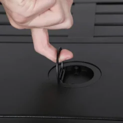 45" Outdoor Rectangle Fire Pit Dining Table - Black - Captiva Designs: LP Gas, 50000 BTU, Rust-Resistant -Furniture GUEST ee3bb8ba 913a 4b11 a61c 587b10fda84d