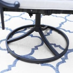 7pc Patio Dining Set With 360 Swivel Chairs With Cushions And Rectangle Concertina Steel Table - Captiva Designs -Furniture GUEST ef9c5196 e923 4e39 a8d8 5898f2266a6a 1