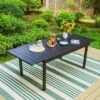 7pc Outdoor Dining Set With 7 Position Adjustable Folding Wicker Chairs & Expandable Metal Table - Captiva Designs: No Cushion, Weather-Resistant -Furniture GUEST f44c0042 f740 44cc 8898 baae441d945e 3