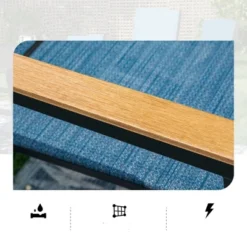 Captiva Designs 9pc Outdoor Dining Set With Rectangle Table And Blue Aluminium Textilene Chairs 19 Captiva Designs 9pc Outdoor Dining Set With Rectangle Table And Blue Aluminium Textilene Chairs -Furniture GUEST f47b6280 0c0e 488e bd47 2c39c79f15e3