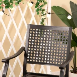 7pc Outdoor Dining Set With Faux Wood Table With Umbrella Hole - Captiva Designs -Furniture GUEST f4cecba2 437f 4553 b14a b957967485d4