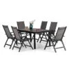 7pc Outdoor Dining Set With 7 Position Folding Chairs With Expandable Metal Table - Captiva Designs 1 7pc Outdoor Dining Set With 7 Position Folding Chairs With Expandable Metal Table - Captiva Designs -Furniture GUEST f63c5fe9 c229 4549 9ae7 ba86e8fbec5b