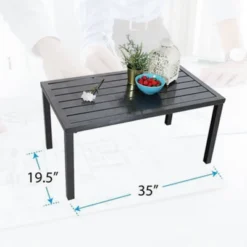 4pc Patio Corner Conversation Set - Blue - Captiva Designs -Furniture GUEST f768894b 06e5 4150 b9c3 66ce5930a643