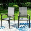 Captiva Designs 9pc Outdoor Dining Set With Rectangle Table And Gray Aluminium Textilene Chairs -Furniture GUEST f8b97e24 2c23 437c 9799 2f486b21aff0