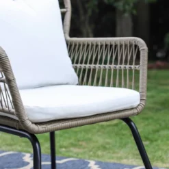 3pc Outdoor Rattan Conversation Set With Cushions - Captiva Designs 14 3pc Outdoor Rattan Conversation Set With Cushions - Captiva Designs -Furniture GUEST fa016907 f4d4 4d50 8b5e 9a0422504165