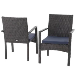 7pc Patio Dining Set With Expandable Rectangular Table & 6 PE Rattan Chairs - Captiva Designs -Furniture GUEST fbe9de68 d945 461d 87cc c785d7c38675