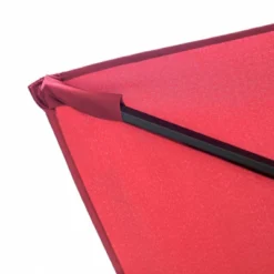 10 ' X 6.6' Rectangular Outdoor Patio Market Umbrella With Straight Crank - Captiva Designs -Furniture GUEST fc0018ef 3974 444a 8142 cd8e33c3f17d