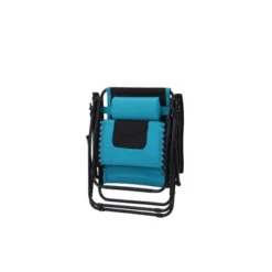 Captiva Designs Patio Zero Gravity Free Padded Seat Recliner With Cup Holder & Alloy Steel Frame - Blue/Green -Furniture GUEST fcd1b46b 8d60 4bf8 b383 045d2b3d4fdd